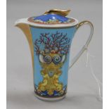 A Versace Rosenthal "La Tresor De La Mere" miniature coffee pot