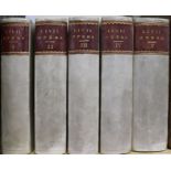 [Livius, Titus] - Titi Livii - Historiarum Libri and 4 others, 12mo, later uniformly bound half