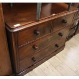 A mahogany chest of drawers, W.104cm