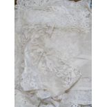 A collection of mostly needle lace, collars, stoles, etc