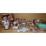 A quantity of Imari, Kutani and other Asian wares, including vases, bowls, etc. (faults)