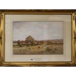 George Oyston, watercolour, Shalford, near Guildford, 35 x 53cm