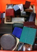A quantity of mixed jewellery boxes