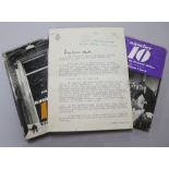 William Clark book no.10 and The Play by Ronald Miller based on the novel and a letter signed by