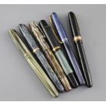 Six Waterman pens