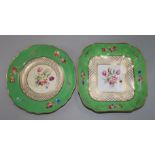 A Copeland Spode floral and gilt part dessert service