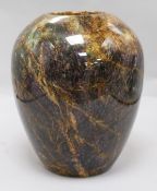 A fluorspar ovoid vase