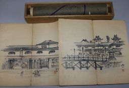 An album of Chinese paintings and a hand scroll