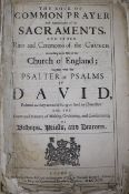A 1693 Ship's bible, the binding stamps of ship: Mary including a prayer to the Honourable English