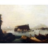 Neapolitan Schoolpair of oils on canvasViews of the Bay of Naples and Vesuvius, and Capri19.5 x 24.