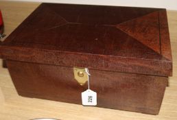 A mahogany tea ceremony box