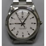 A gentleman's early 1980's stainless steel Rolex Oyster Perpetual superlative chronometer wrist