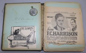 A 1913 autograph/sketch book