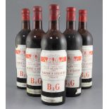 Eleven bottles of Chateau Langoa-Barton, Saint Julien. 1966.