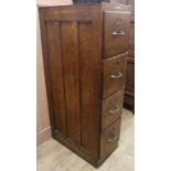 A filing cabinet, H.136cm