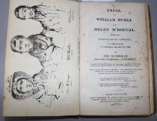 Trial - Trial of William Burke and Helen McDougal, 8vo, 1st edition, contemporary diced calf,