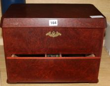 An amboyna humidor