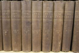 The Lancet, 22 vols, quarto cloth, London 1869-1880