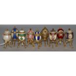 House of Faberge. Nine miniature eggs