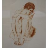 Ruskin Spear, two limited edition prints, seated nudes, signed, 20/85, 54 x 37cm