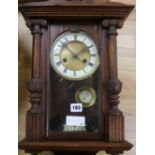 A mahogany clock