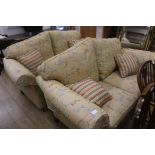 A pair of Duresta two seater settees, W.185cm