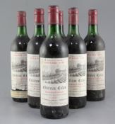 Fourteen bottles of Chateau Calon, Montagne-St Emilion, 1966.