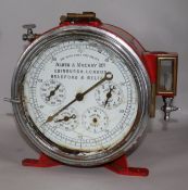 An Alder & Mackay Ltd copper maritime fuel gauge?