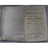 Evelyn, John - Numismata, a Discourse of Medals, 1st edition, folio, contemporary calf, front