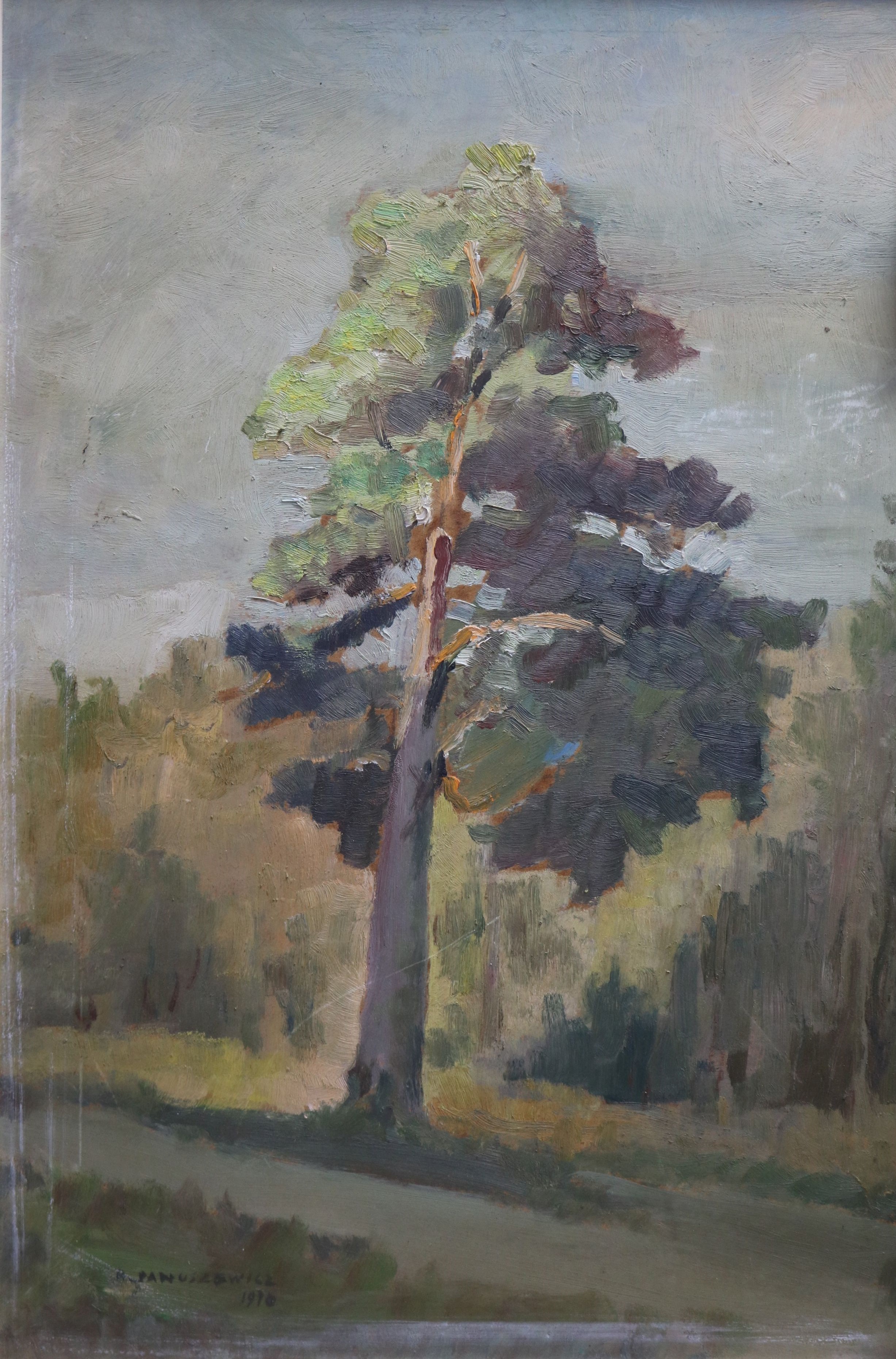 R Panuszowicz oil on board 54 x 36cm.