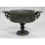 A 19th century French bronze Krater, after the antique