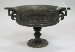 A 19th century French bronze Krater, after the antique