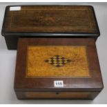 A sewing box and a case to a music box
