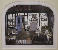 Graham Clarke two aquatints, Excelsior 227/300 and Are They? 238/300 37 x 46cm