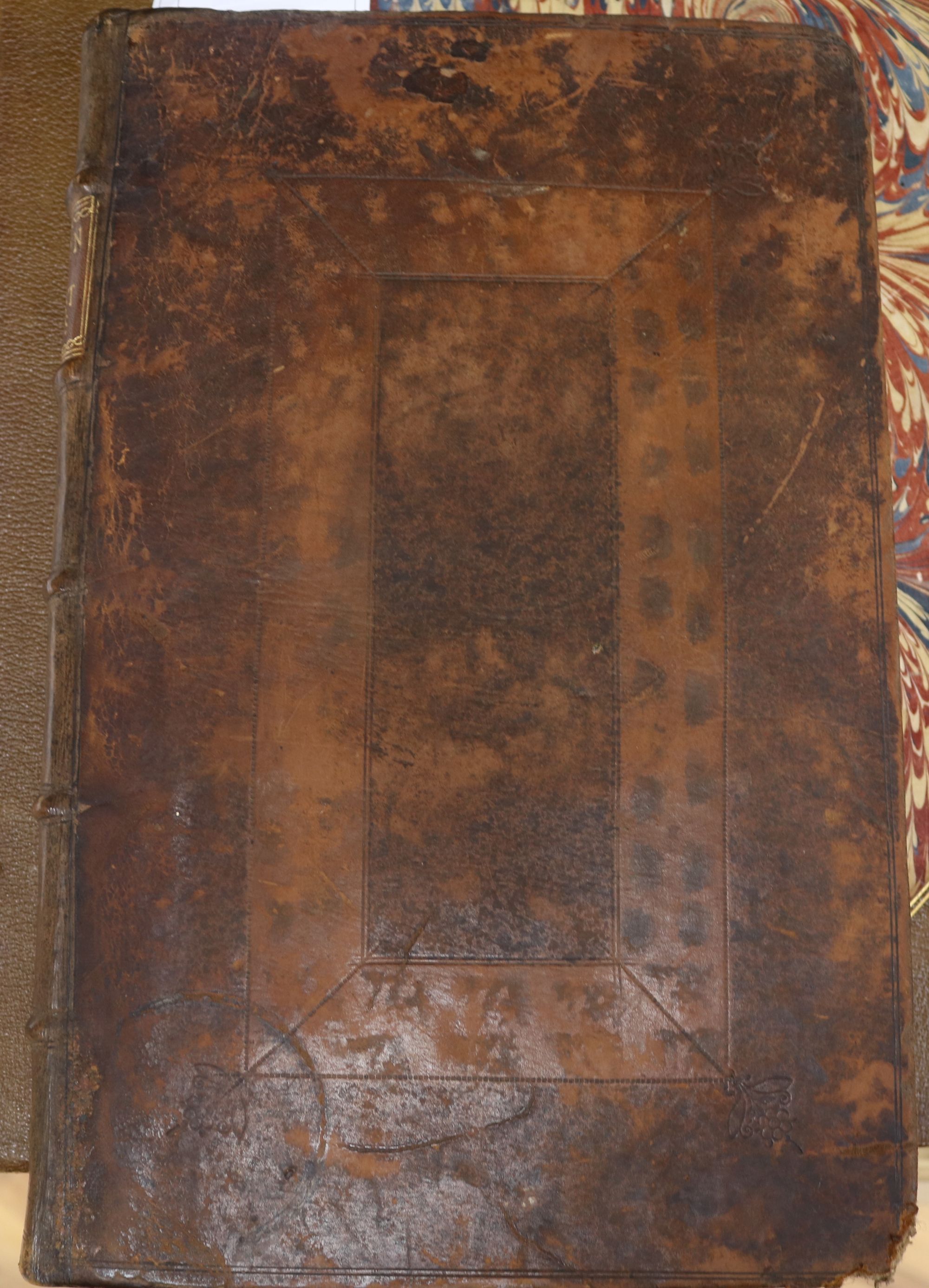 Evelyn, John, Sylva, 3rd edition, folio, contemporary calf, rebacked, bound with Kalendarium - Image 2 of 3