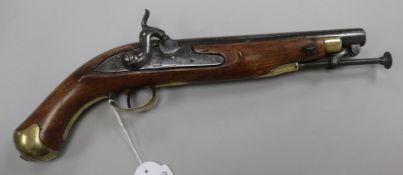 An East India Company pistol dated 1811, converted to percussion