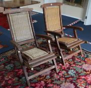 Two steamer chairs