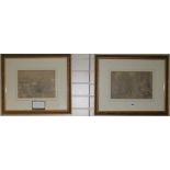 Frederick Reed, two drawings, 22 x 30cm