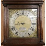 An oak longcase clock by R. Vaughan of Watlington H.205cm