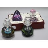 Two boxed cases of Caithness paperweights