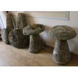 Four staddle stones