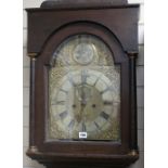 A Richard Wills of Truro late 18th century oak 8 day longcase clock, H.220cm