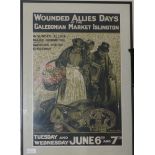 Leopold Pilichowski 1869-1933original WW1 posterWounded Allies Days at the Caledonian Market