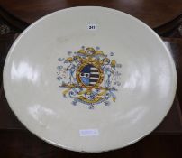 An Italian maiolica charger