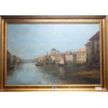 Oil on canvas, Venetian scene, 50 x 74cm