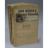 Wisden Cricketers Almanack, 1900-1904, 1910 and 1912-1915 (10, a.f.), all in poor condition, with