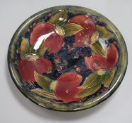 A Moorcroft pomegranate plate