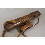 A 19th century leather cased telescope
