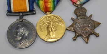 Private A Tatford Royal medical corps, 3 medals