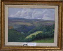 Henry Taylor Hickling (19th/20th Century), oil on board, landscape, signed and dated Aug 1912, 21